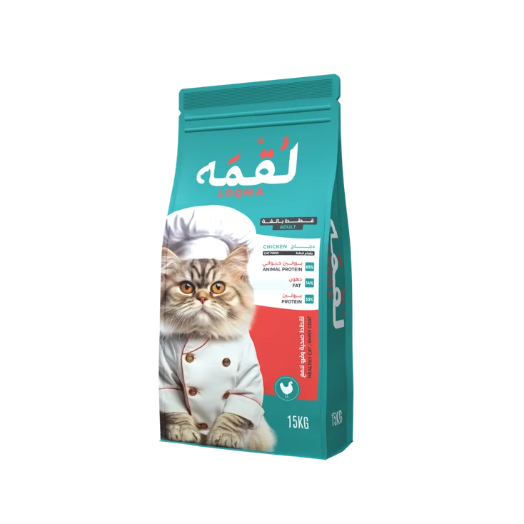 لقمه طعام جاف للقطط البالغة 15 كجم